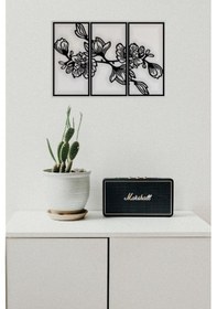 Resim Duvar Dekoru 3 Lü Çiçek Tablo Ahşap Tablo Duvar Tablo 3 Lü Tablo 