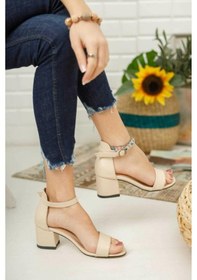 Resim Mehmet Mete 7764 Kadın Ayakkabı Tek Bant Ten 