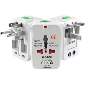 Resim Boss And Muse Beyaz Universal Seyahat Adaptörü Çoklu Çin Hong Kong Priz Çevirici Adaptör 