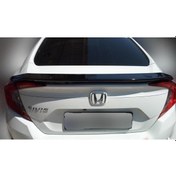 Resim Honda Civic Uyumlu 2016-2019 Astarlı Geniş Anatomik Spoiler 
