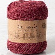 Resim La Mia Re-Tweed Bordo Melanj El Örgü İpi - L189 - 34402 