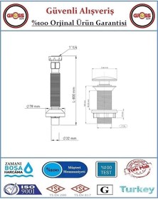 Resim Pop-up Bas Aç Körüklü Lavabo Sifonu - Aç Kapa Sifon 
