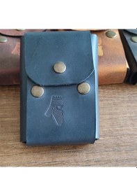 Resim Sumerian Leather Craft Klasik Deri Sigara Kılıfı Siyah 