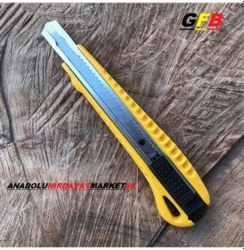 Resim Gfb İnce Maket Bıçagı Metal Dar Uçlu Bıçağı Falçata 