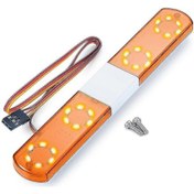Resim Yaleker 1/8-1/10 Ölçek Model Araçlar İçin 7 Modlu Kumandalı Polis Flşörü, 14.5cm Turuncu Led Tavan Işığı, 4.8-6v, Plug&play 