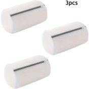 Resim 3 Adet Fermuarlı Oval Polyester Çamaşır Torbası, Çok Amaçlı File Çamaşır Keseleri - Ayakkabılar, Çoraplar, Sütyenler İçin Uygun - Dayanıklı, Yırtılmaya Karşı Dirençli, Ev Kullanımında Deformasyonu Önler 