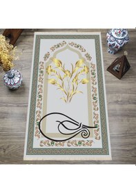 Resim Dijital Baskılı, Yıkanabilir, Yumuşak Dokulu Çocuk Ve Yetişkin Seccade S-dot-hts-07 Gri 