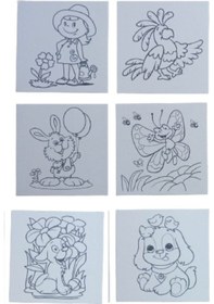 Resim Mini Şövale Çizimli Resim Başlangıç Seti, Akrilik Boya, Fırça, Şövale Çocuk Hediye Ressam Seti 