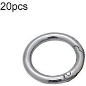 Resim Sones 3 Nokta Çinko Alaşımlı Yay Anahtarlık Halkası Metal Gümüş 20 Adet 