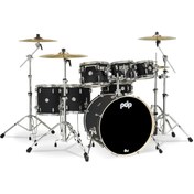 Resim PDP Drums Concept Akçaağaç 7-Parça Akustik Davul (Mat Siyah) 