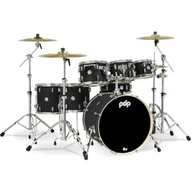 Resim PDP Drums Concept Akçaağaç 7-Parça Akustik Davul (Mat Siyah) 