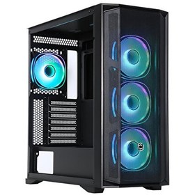 Resim Frisby CX-500 750W 80+ Bronze 4xARGB Fan Mid Tower Siyah Mesh Oyuncu Bilgisayar Kasası 