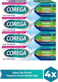 Resim Corega Krem Yapıştırıcı Naneli 40 Gr 4 Adet 