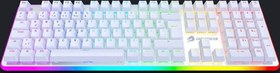 Resim Gamebooster G918 Fire Storm Beyaz RGB Red Switch Kablolu Mekanik Oyuncu Klavyesi 