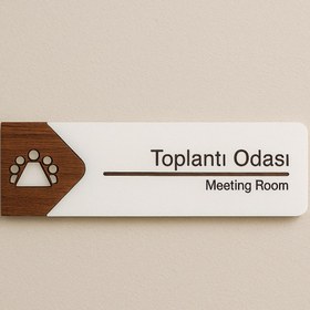Resim Lucena Toplantı Odası Ofis Oda Kapı İsimliği Yönlendirme Tabelası Levhası Kişiselleştirilebilir 