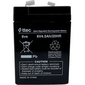 Resim Ttec 6v 4.5ah Elektronik Ölçü Aleti Aküsü 
