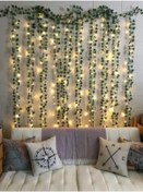 Resim casadilegno Dekoratif Yeşil Yapraklı Yapay Sarmaşık Ve 3 Metre Peri Led Gün Işığı 