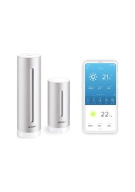 Resim Kablosuz Dış Mekan Sensörüne Sahip İç Ve Dış Mekan Kullanımı İçin Netatmo Hava Durumu İstasyonu - Amazon Alexa Ve Google Assistant İle Uyumlu, Nws01-eu 