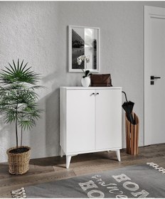 Resim Ayakkabılık Mario Beyaz 