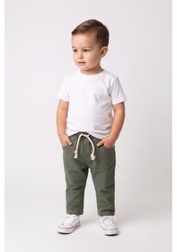 Resim MiaBaby Bebek Müslin Pantolon Haki 