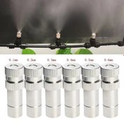 Resim 1/5 adet Bahçe Sulama Parçaları Atomize Sis Nozulu Yeni Hızlı İtme 8mm Püskürtme Nozulları 0.15-0.8mm Düşük Basınçlı Su Sulama Püskürtücü Sis Soğutma Sistemi için 
