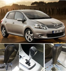 Resim Toyota Uyumlu Auris 2007/12 Otomatik Vites Kılıfı El Yapımı Hakiki Deri 