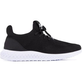 Resim Slazenger Atomix Kadın Siyah/Beyaz Düz Taban Ayakkabı Konforlu Malzeme ile Tasarlandı 