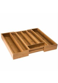 Resim Bambu Ayarlanabilir Çekmece İçi Kaşıklık & Çekmece İçi Organizer 25 35 5 / 39 35 5 Ahşap 