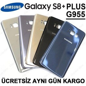 Resim Samsung Galaxy S8 Plus Arka Pil Batarya Kapağı Cam 