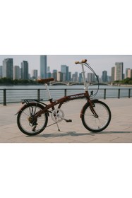 Resim BROSTER EasyRide 20 Jant 8 Vites Alüminyum Katlanır Şehir Bisikleti – Red Matt 