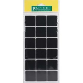 Resim Verto Pacific 6035 Bl Yapışkanlı Keçe 35 mm x 35 mm Siyah 