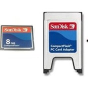 Resim Sandisk Snd8 8 GB Compact Flash Kart Pcmcıa-Cf Compact Flash Adaptör 