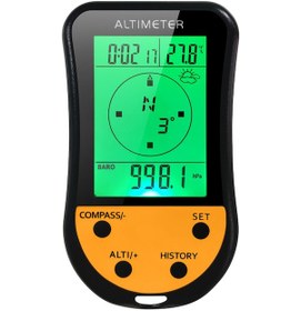 Resim Elektronik Dijital Altimetre 8'i 1 Arada Çok İşlevli Lcd Arka Aydınlatmalı Mini 