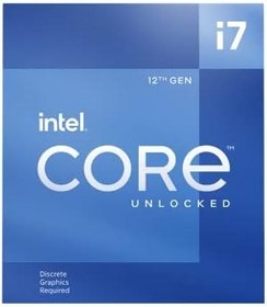Resim Intel Core i7-12700KF 12. Nesil Masaüstü İşlemci (Temel Frekans: 3.6GHz Turboboost: 5.0GHz, 6 Çekirdek, LGA1700, RAM DDR4 ve DDR5 128GB'a kadar) BX8071512700KF 