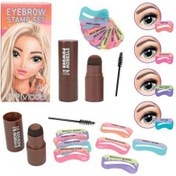 Resim Top Model Kaş Seti Kahverengi 