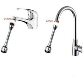 Resim Yayke 360 Derece Döner Musluk Filtresi Tasarruflu Su Musluk Krom 