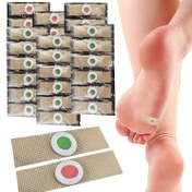 Resim Yeşil/Kırmızı Nasır ve Kabarcık Önleyici Ayak Bakım Matı - Esnek Kayışlı, Yumuşak Konforlu, Hareket Halinde veya Ayakta Dururken Kullanıma Uygun Nefes Alabilir Premium Taban 