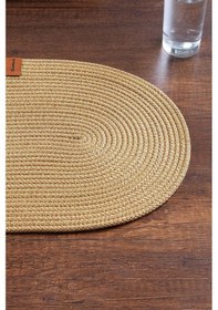 Resim Maisonart 2 Adet Oval Supla Amerikan Servis Runner Tabak, Tava, Altlığı Sofra Sunumluk Kahverengi 