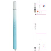 Resim UnDePlus Dokunmatik Tablet Telefon Kalemi +1 Yedek Uç Renk Geçişli Passive Stylus Bilgisayar Kalem 