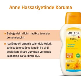 Resim Weleda Calendula Organik Temizleyici ve Nemlendirici Banyo Kremi 200ml 