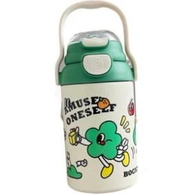 Resim FastDeal Store Kızlar Için Yalıtımlı Bardak, Yeni Yüksek Görünümlü 316 Paslanmaz Çelik Su Bardağı, Çocuklar Için Taşınabilir Sevimli Pipetli Bardak (Yurt Dışından) 