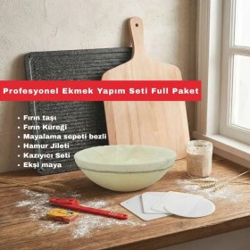 Resim Profesyonel Ekmek Yapım Seti Full Paket Pyuvarlak 22 cm Ekşi Mayalıp 