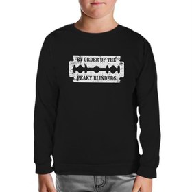 Resim Peaky Blinders - Cut Siyah Çocuk Sweatshirt 