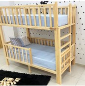 Resim Markaawm Markaawm Montessori Yatak Doğal Çam Karyola Merdivenli Ranza Akçaağaç 