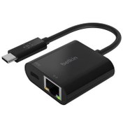 Resim Belkin Usb-C Şarj + Ethernet Çoğaltıcı 