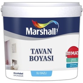 Resim Marshall Tavan Boyası 6Lt=10KG-Mükemmel Beyazlık-Ekstra Örtücülük N11.151 