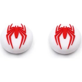 Resim Ps5 Dualsense 1 Çift Xbox 360 One S x ,ps4,ps3,nintendo Uyumlu Desenli Analog Koruyucu Başlığı Spiderman 