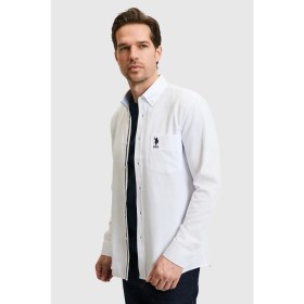 Resim U.s. Polo Assn. Erkek Beyaz Gömlek Basic 50324722-VR013 