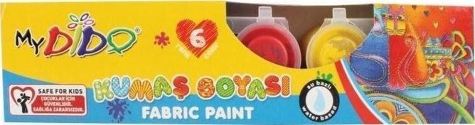 Resim Kumaş Boyası 6 Renk x 22 ml Mydido