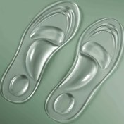 Resim 2 adet Unisex Silikon Kemer Destek Tabanlık - Yumuşak ve Süper Yumuşak, Düz Ayaklar, Ayakta Durma için Uzun Süreli Konfor, Erkekler için Dolgulu Defekasyon Tabanlık, Hafif Yeşil, Ergonomik Tasarım, Pürüzsüz Bitiş 